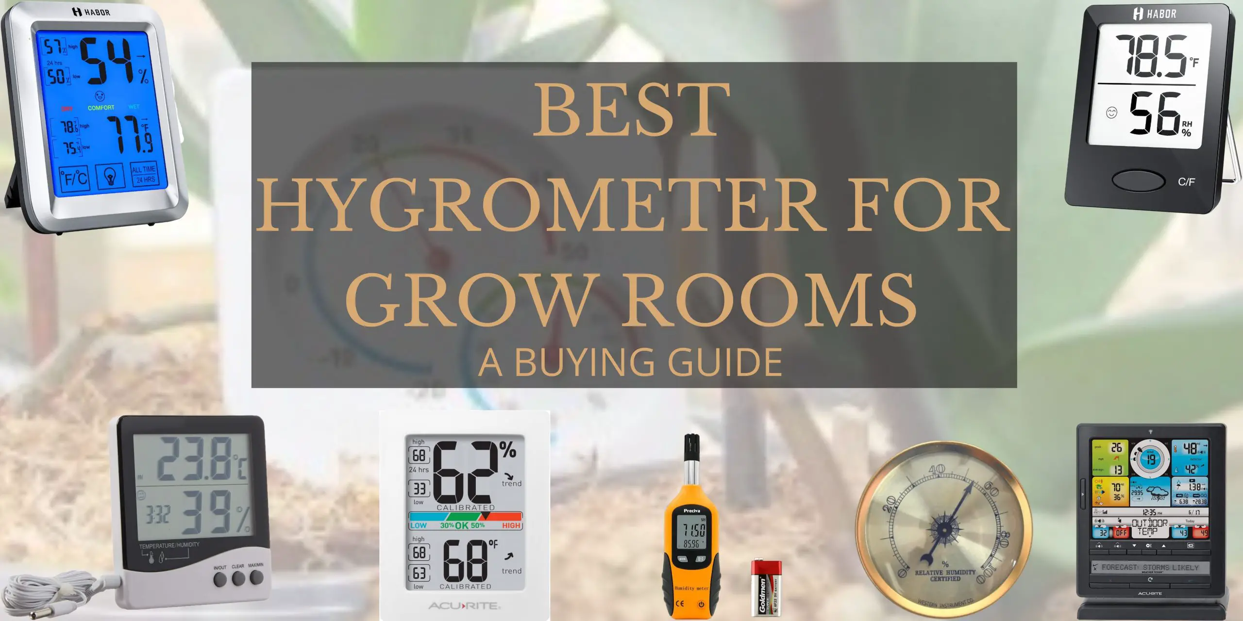 Best Hygrometers Review for Grow Rooms