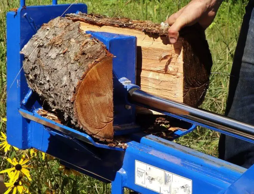 Log splitter size