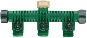 Orbit 3-way plastic hose faucet valve manifold