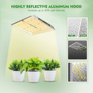 Indoor Plant Grow Light,VillSure 2019 Upgraded LED Plant Lamp with Auto On/Off 3H/6H/12H Timer,30w Full Spectrum 5 Dimmable Levels Desk-Clip Plant Lights for Succulent Seedings Garden Greenhouse